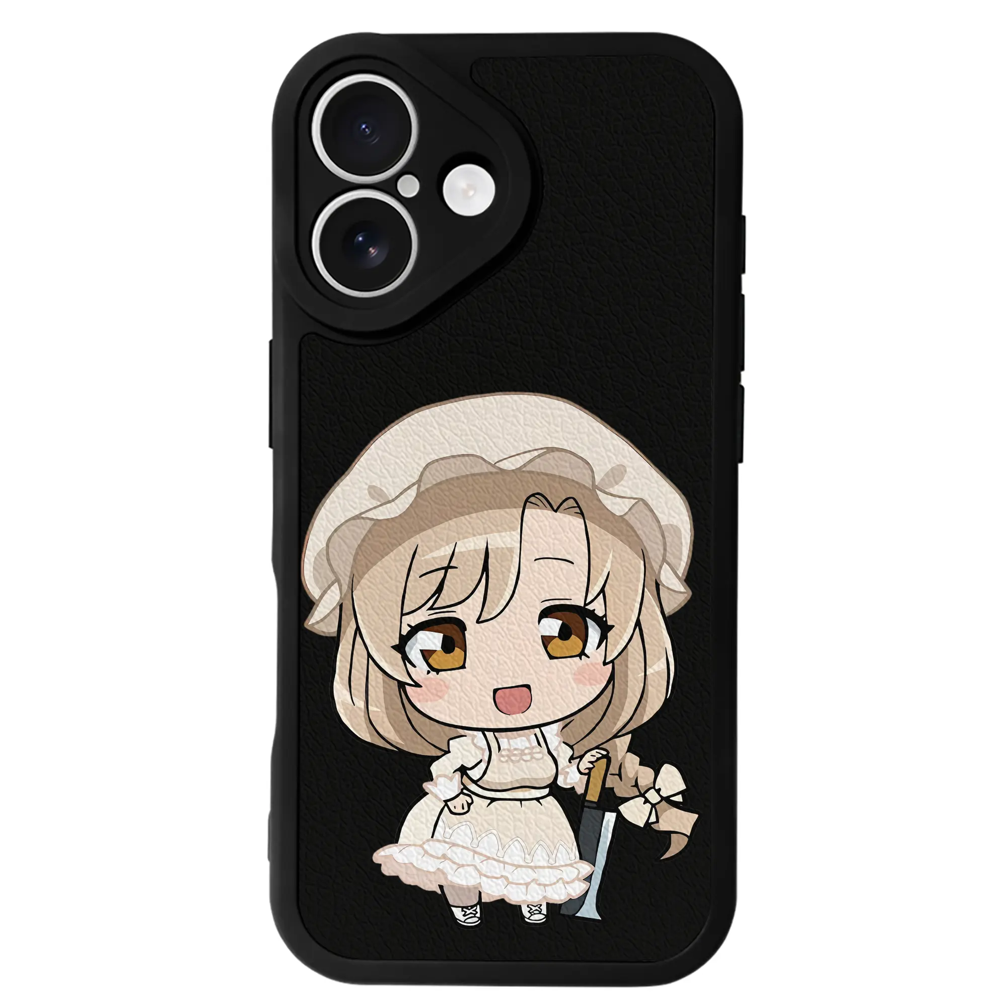 はたらく細胞 グッズ,マクロファージ - IPhone 16シリーズ対応 ・ シリコンスマホケース ・ レザー調 ・ 高精度フィット ・ 耐衝撃 ・ ワイヤレス充電対応 ・ 精密カット